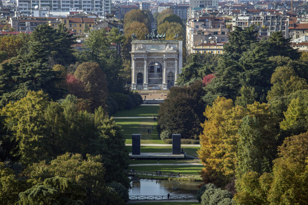 Arco della Pace, Arena, Pagano