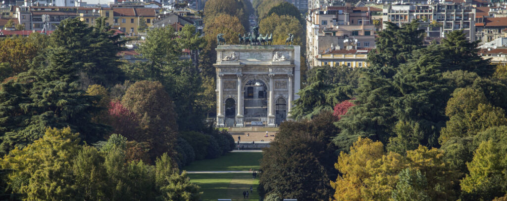 Arco della Pace, Arena, Pagano